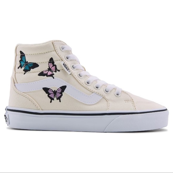 VANS Filmore Hi Embroidered Butterfly Mars Hi-Top Sneakers Sizes 7.5 - 8 - 8.5 - Picture 2 of 16